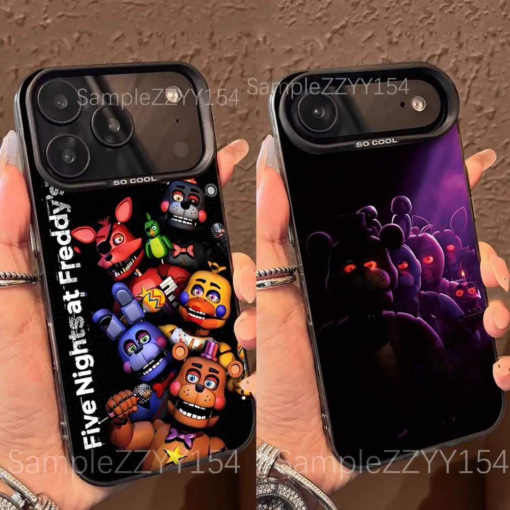 Фото Чехол для телефона FNAF F-Five N-Nights at-Freddys для моделей 15,16,17,13,14,11,12,Pro,Max,Plus,E,Air,Mini, цветной противоударный матовый чехол №1