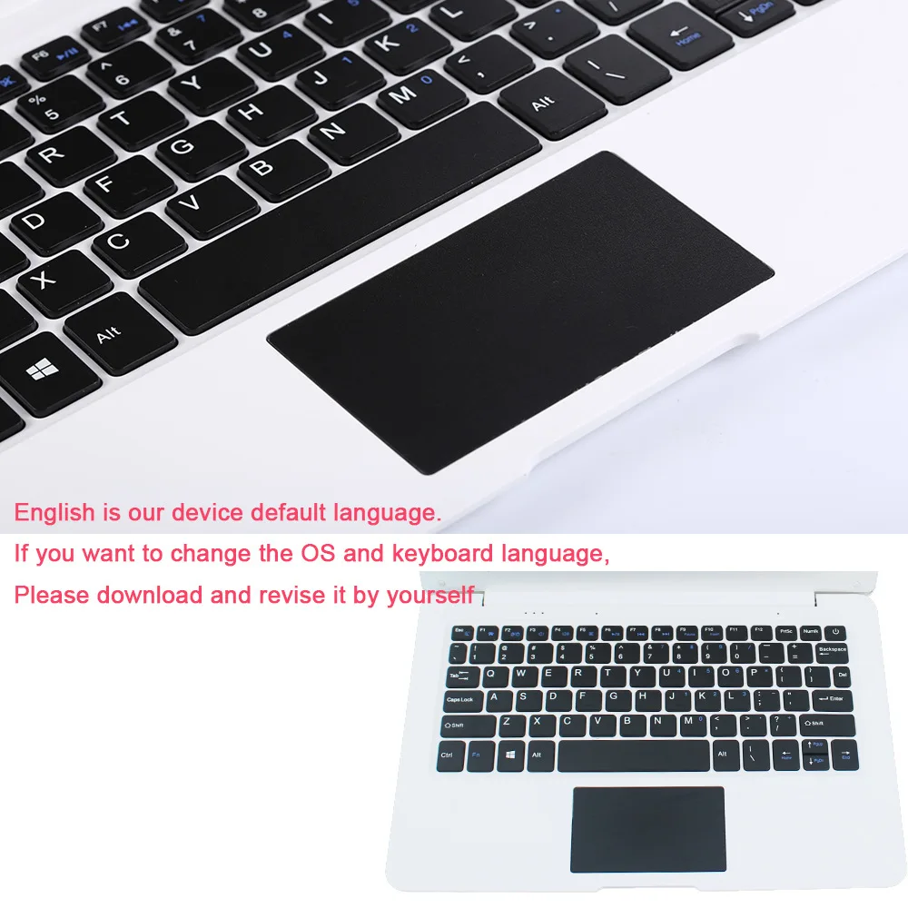 Мини-ноутбук 10 дюймов дешевый ПК четырехъядерный процессор Z8350 Win10 2 Гб + 32 ГБ