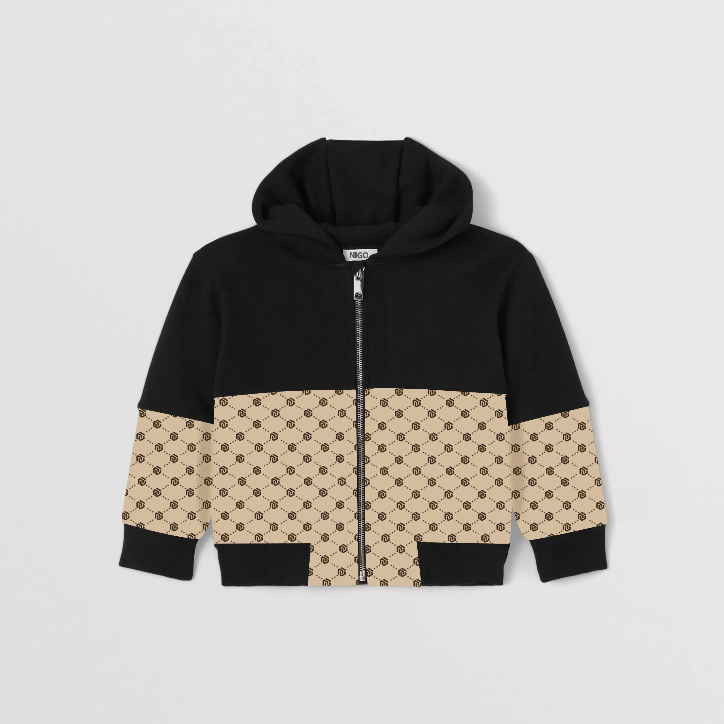 

Детская хлопковая куртка NIGO с длинным рукавом и капюшоном # nigo38572