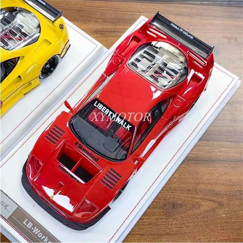 

IVY 1/18 For Ferrari F40 LBWK Wide body refit Resin Diecast Car Model Red.Yellow Toys Gifts Hobby Display Ornaments Collection