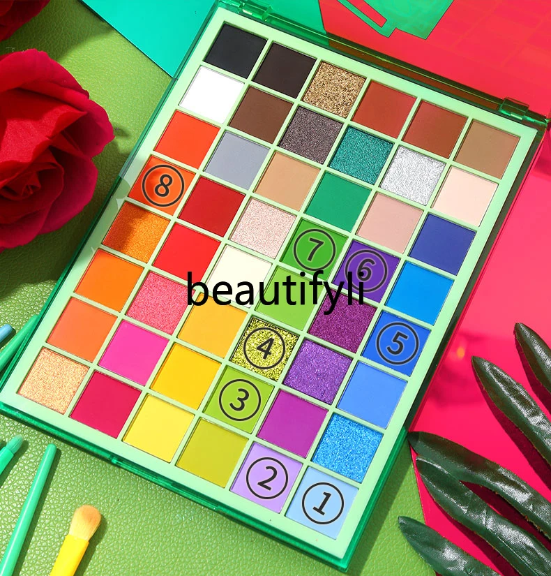 48 цветов искусственная кожа синий мятно-зеленый цвет детский сценический макияж