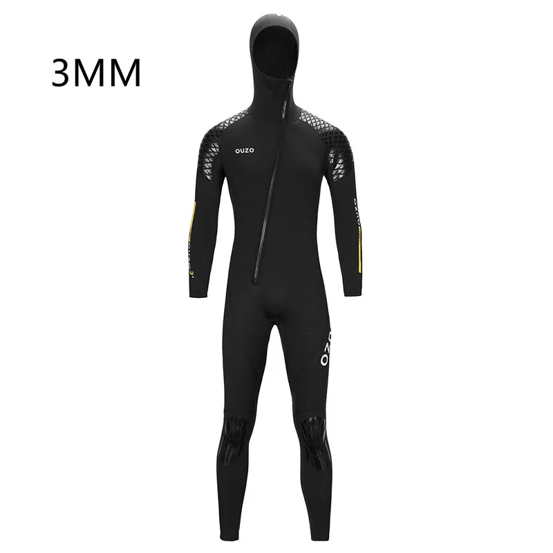 

3MM Neoprene Full Body Snorkeling Wetsuit Hooded Scuba UnderWater Hunting Spearfishing Diving Suit Surfing Keep Warm SwimWear