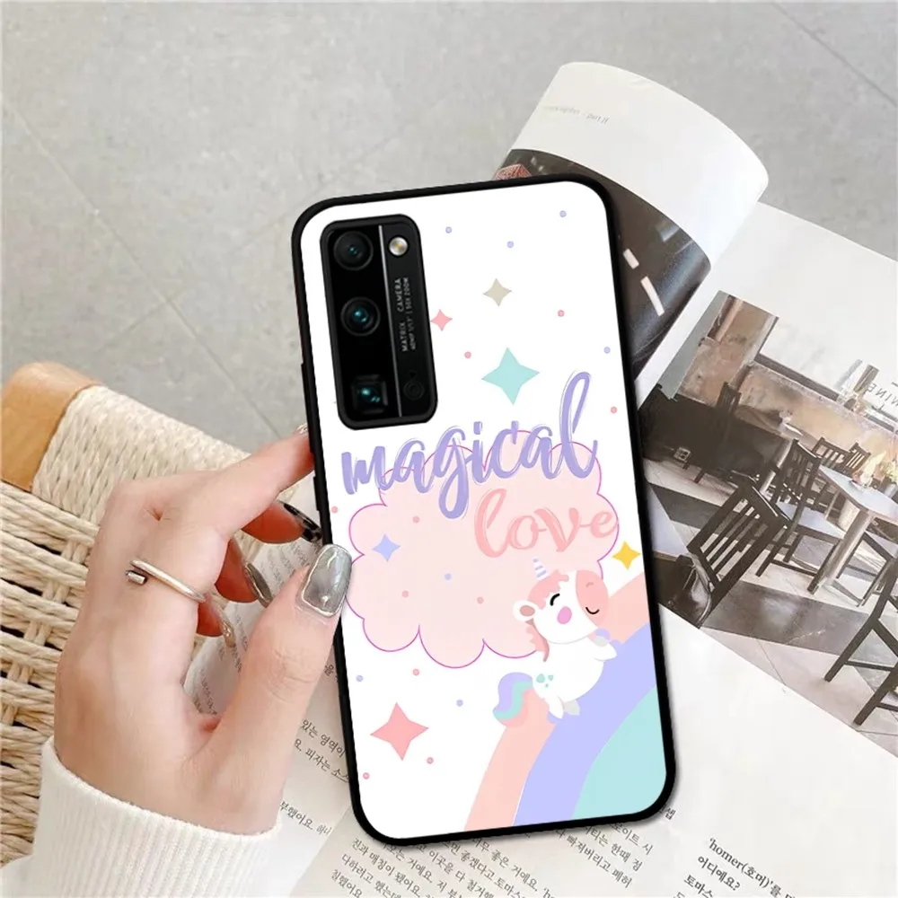 Чехол для телефона с рисунком единорога Huawei Honor 10 lite 9 20 7A pro 9X 30 50 60 70 plus