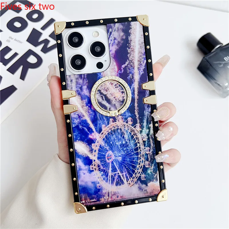 Роскошный чехол-бампер с винтажным цветочным оформлением для OPPO Realme C55 C53 C35 C21 Reno 10