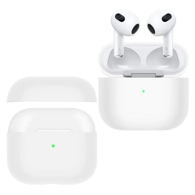 Силиконовый Защитный Мягкий Чехол Для Беспроводных Наушников Airpods 3-го Поколения