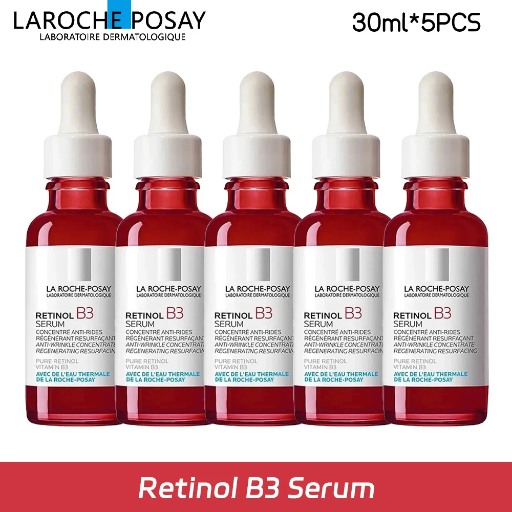 

5PCS La Roche Posay Retinol B3 Facial Serum Anti-Aging Fading Wrinkles Moisturizing Brightening Smooth Skin Sensitive Muscle