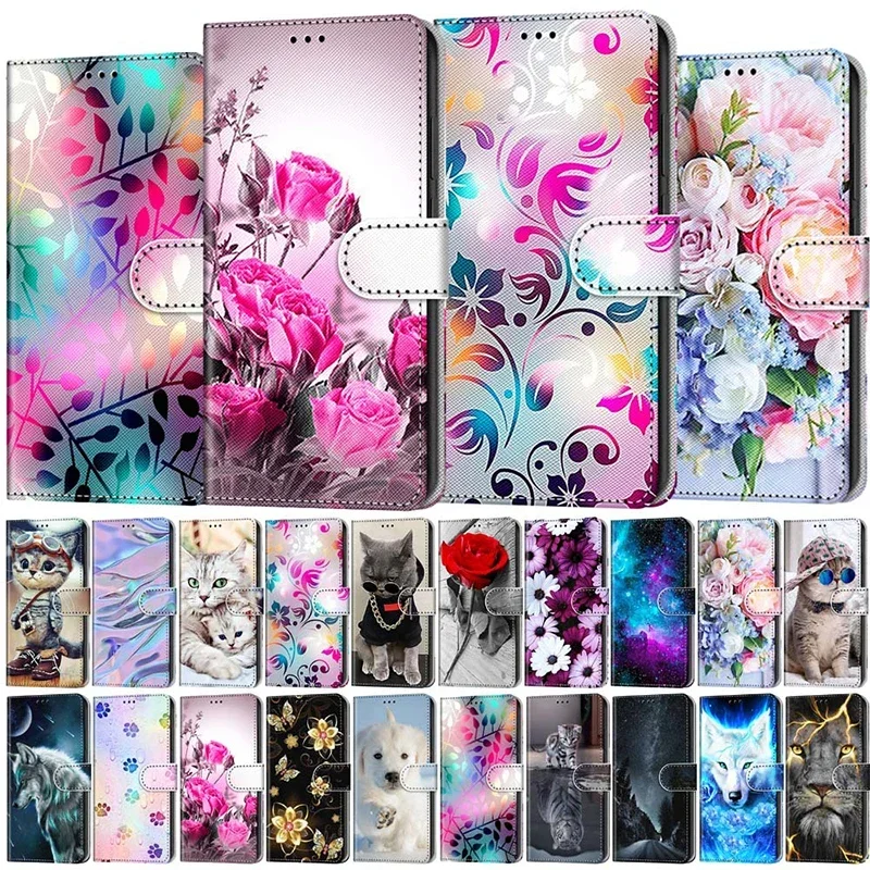 

Kids Etui Card Holder Wallet Flip Case For Samsung Galaxy A05 A05S A15 A04 A04S A14 A54 A13 A23 A33 A53 A73 M23 5G Phone Cover