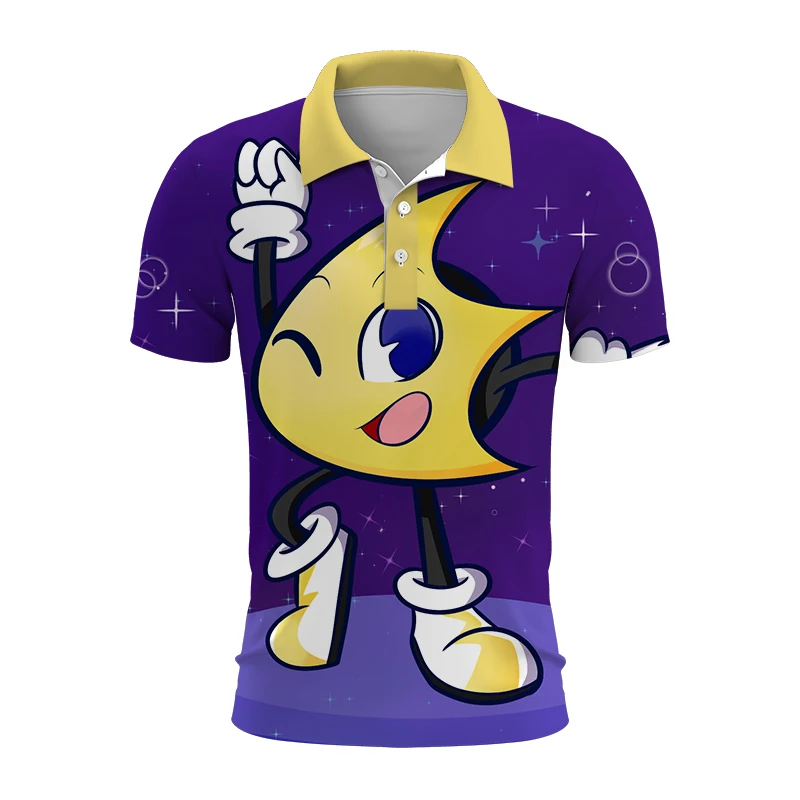 

Мужские и женские рубашки-поло с 3D принтом