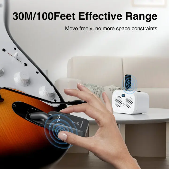 POGOLAB M6 5 8 ГГц Беспроводная гитарная система передатчик приемник 4 канала сигнала