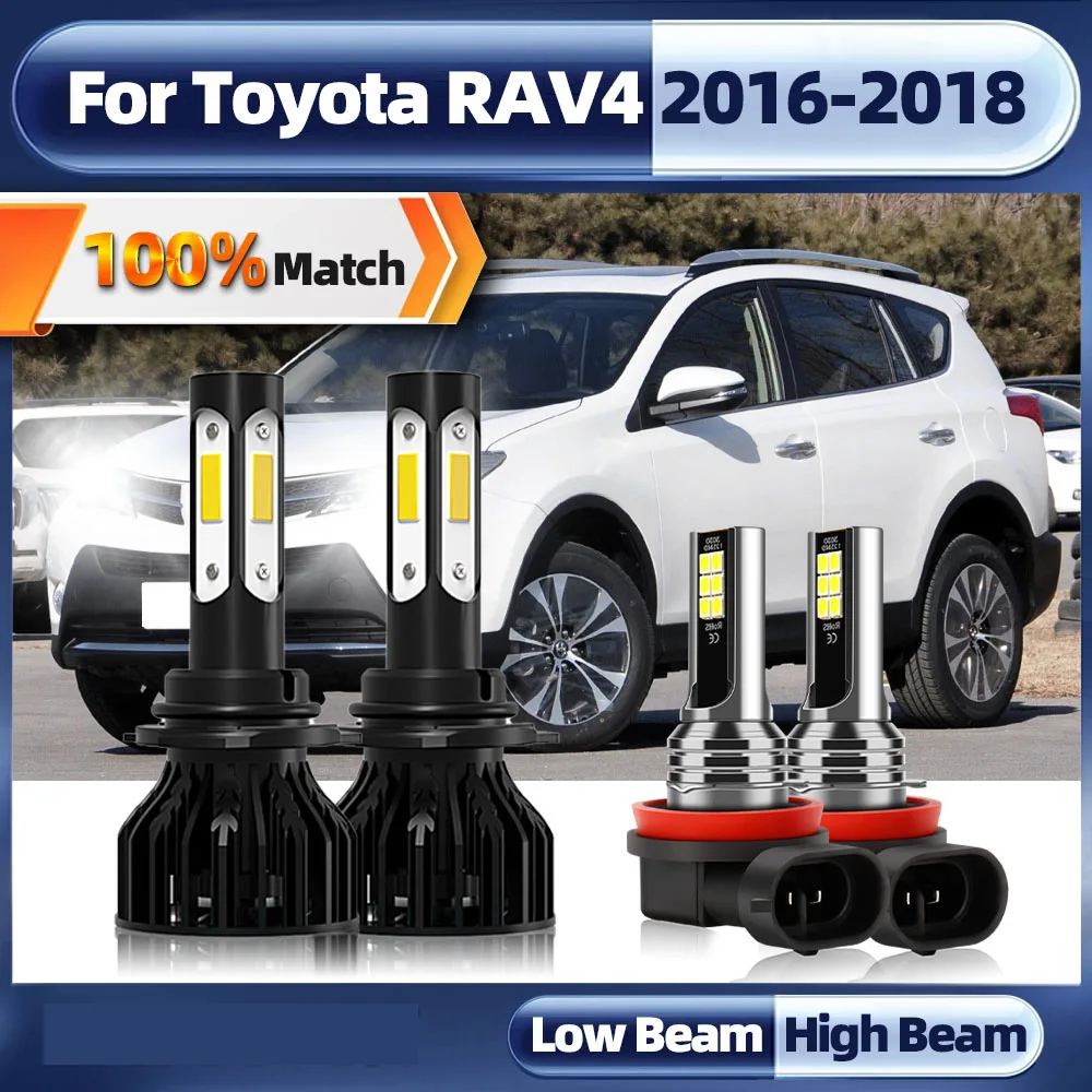 

240W LED CANBUS Lamp 9012 HIR2 Car LED Headlight Bulb 40000LM 12V Turbo CSP Chip Auto Headlamp For Toyota RAV4 2016 2017 2018