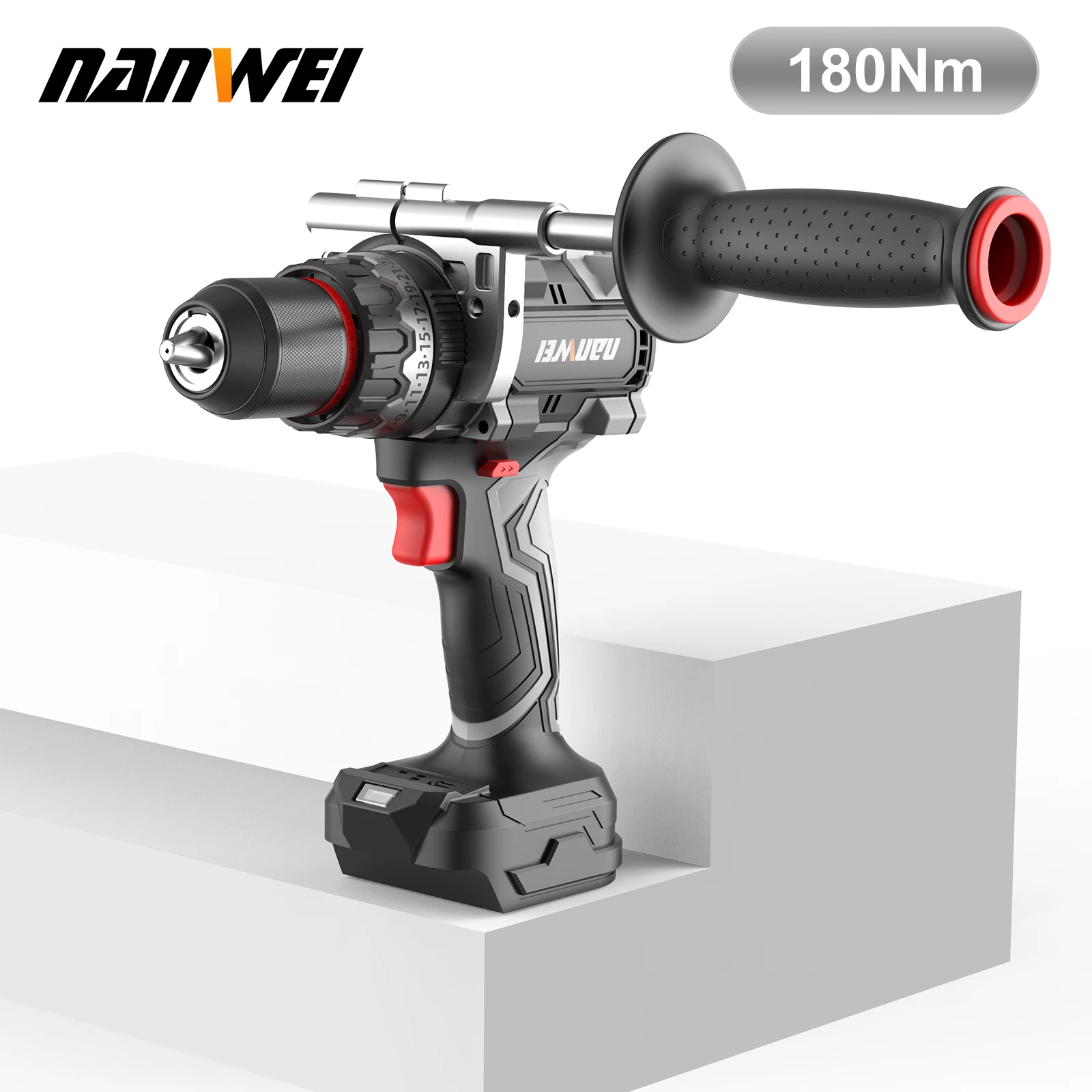 NANWEI 20V Бесщёточная аккумуляторная дрель