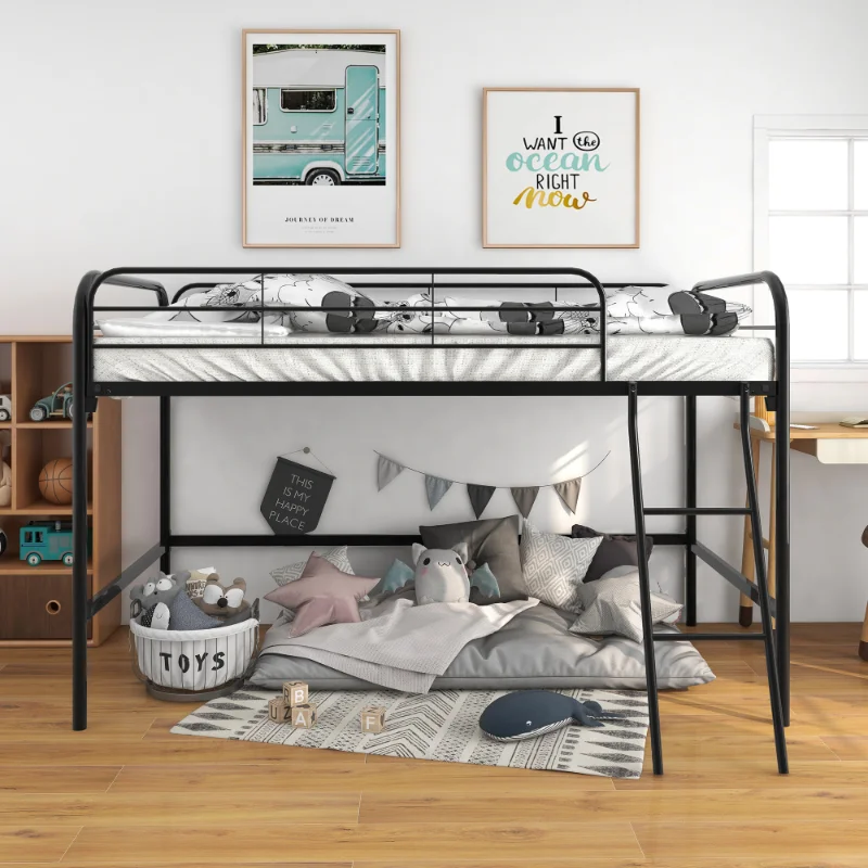 \  No Box Spring Needed\  Black Black Metal [us Stock]