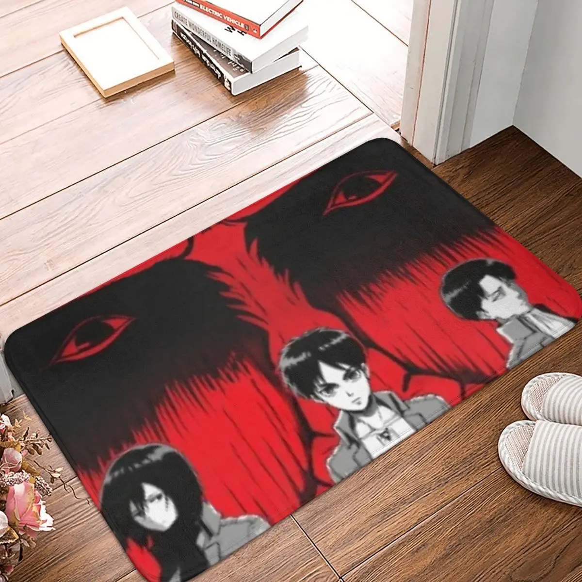 

Attack on Titan Anime Manga Bath Mat Eren Dina Doormat Kitchen Carpet Balcony Rug Home Decor