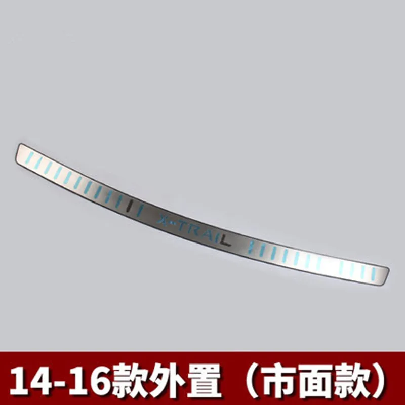 

Rear Bumper Protector Sills Interior Trunk Rear guard Tread Plate Pedals For 2014-2016 Nissan X-Trail X Trail T32 Car styling