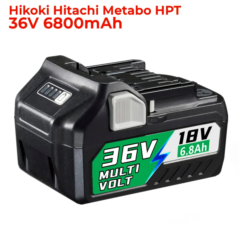 

Upgrade 18V/36V MultiVolt Lithium-Ion Slide Battery 3.8Ah/6.8Ah for Hikoki Hitachi Metabo HPT 18V 36V Cordless Tools,BSL36A18