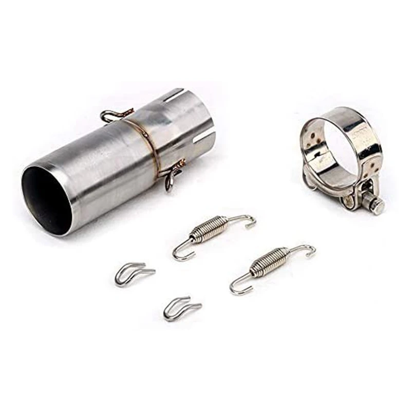 

Motorcycle Slip-On 51Mm Exhaust Muffler Middle Link Pipe For Yamaha R6 YZFR6 YZF-R6 2006-2011 To 2017 2018