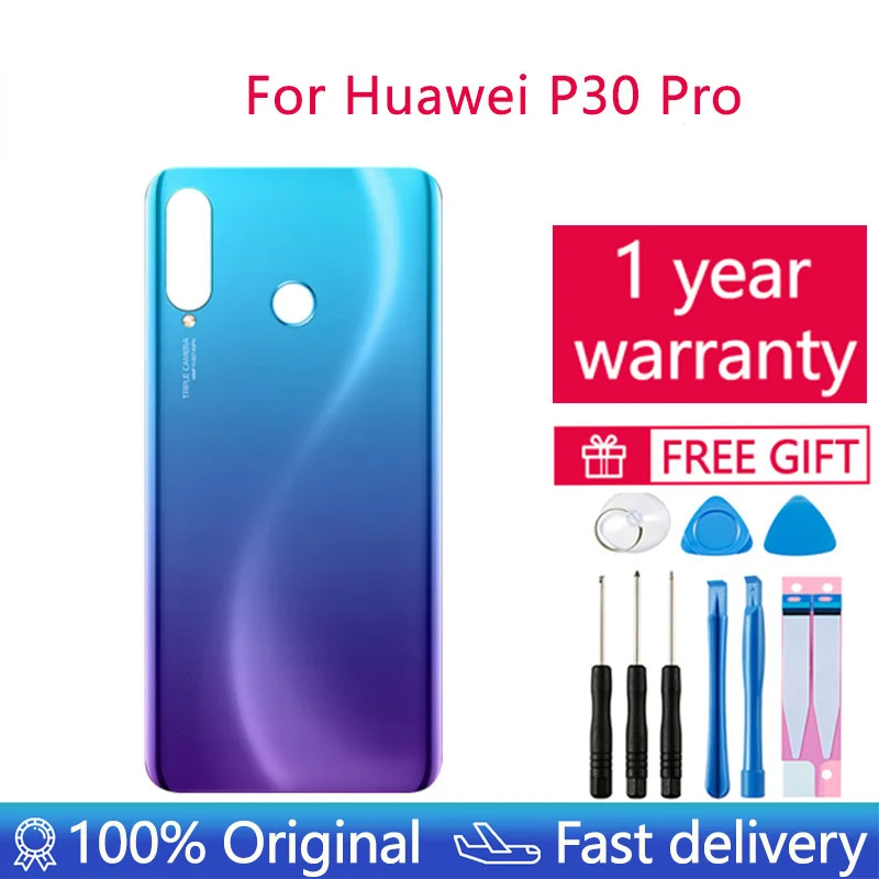 

Original Back Housing Replacement for HUAWEI P30 Pro Back Cover Battery Glass with Camera Lens adhesive Sticker