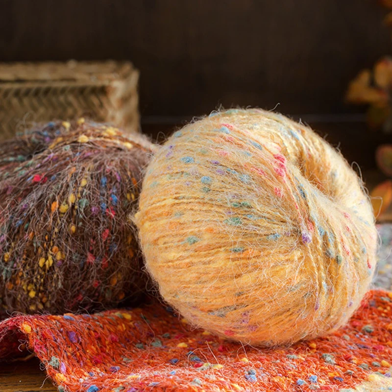 50 г/шар Детская полиэфирная пряжа цветная точка ручная вязка крючком тканый шарф