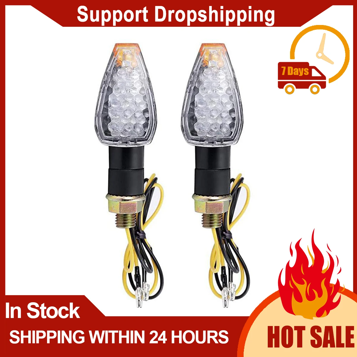 

Motorcycle Led Turn Signals Turning Indicator Lights Blinkers Flasher Led Lamp Accessories Brake Lamp Flash Motorcycle Led Light