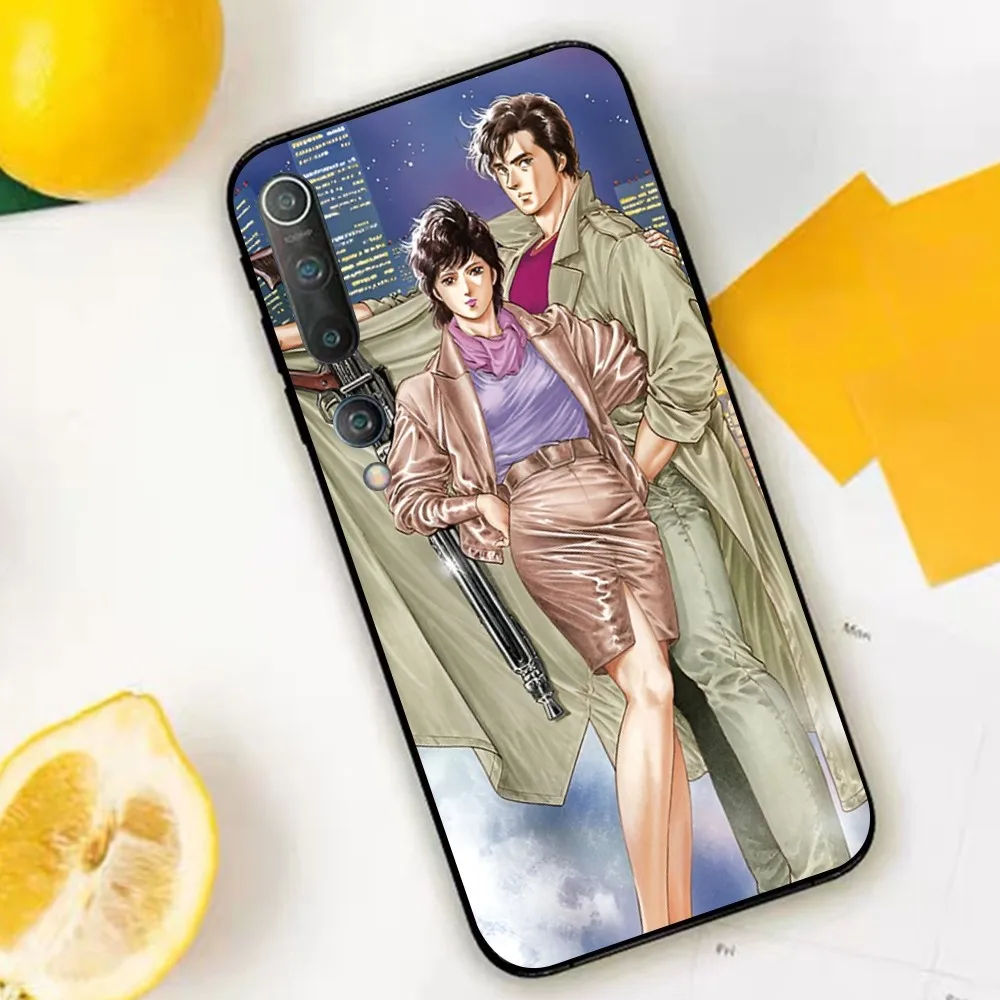 Комикс чехол City Hunter для телефона Xiaomi Mi 5X 8 9 10 11 12 lite pro 10T PocoX3pro PocoM3 Note