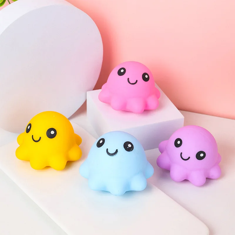 

Random Colors Kawaii Antistress Octopus Decompression Toys Boys Girls Soft Sensory Squeeze Toys Relieves Stress
