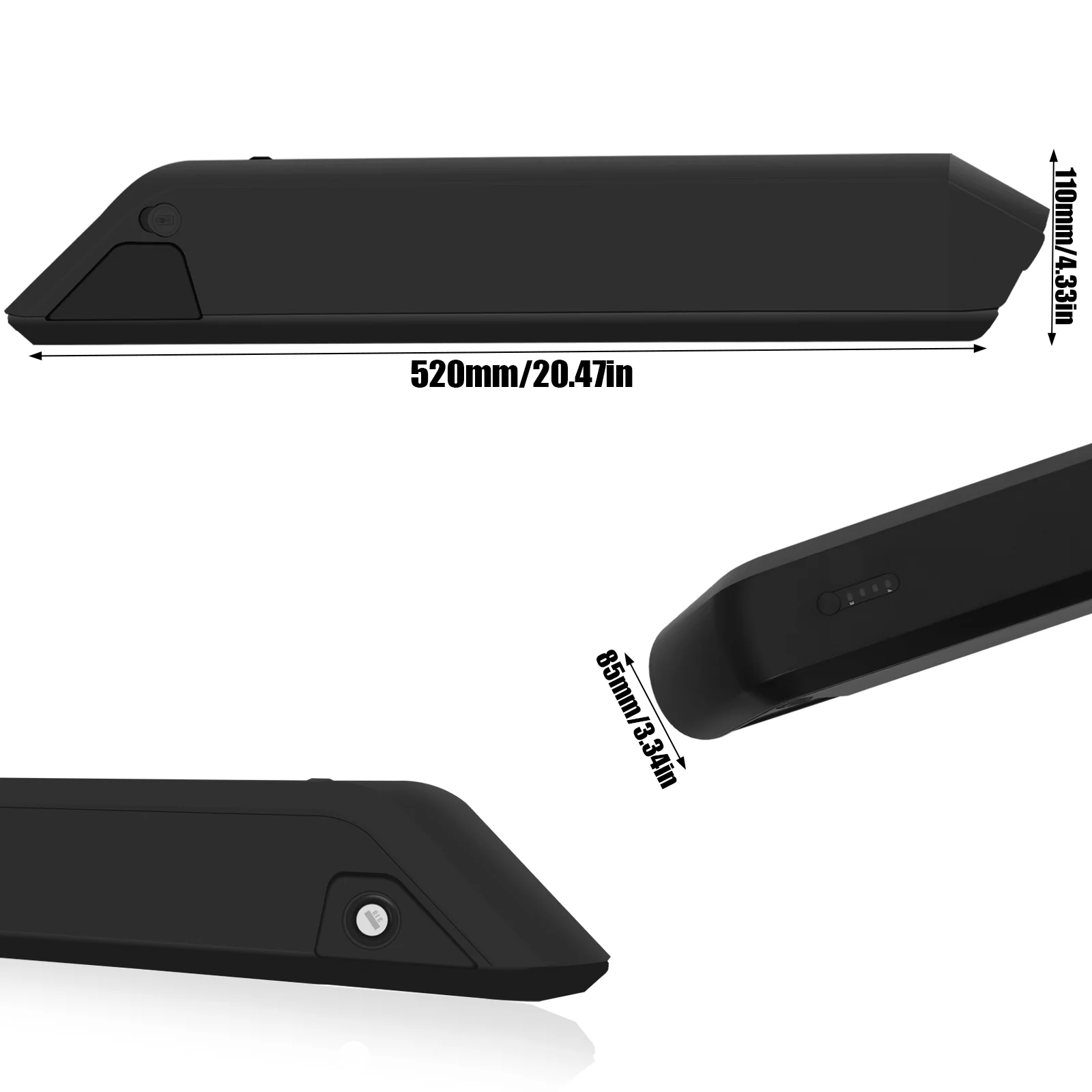 Фото MAX 56 шт. 21700 ячеек 36 В 48 В 52 В боковой открытый чехол для аккумулятора электрического велосипеда аккумуляторный ящик для электровелосипеда с держателем ячеек №4