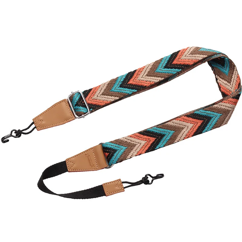 2 styles 4cm wide Creative hole-free Ukulele Strap Durable Adjustable cotton Guitar Belt Sling Instrument Guitar Accessories