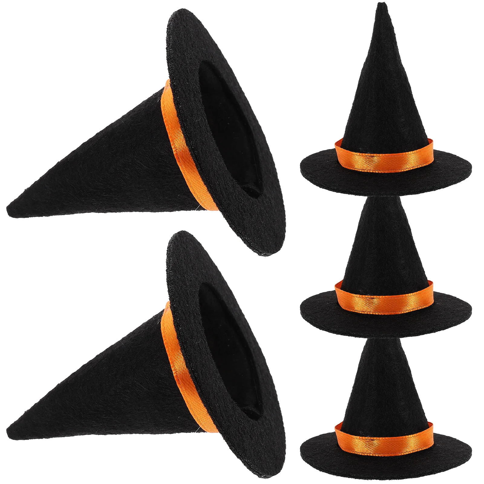 

5 шт. миниатюрная шляпа ведьмы, крошечные шапки, куклы, украшения для Хэллоуина, миниатюрные декоративные маленькие поделки для торта