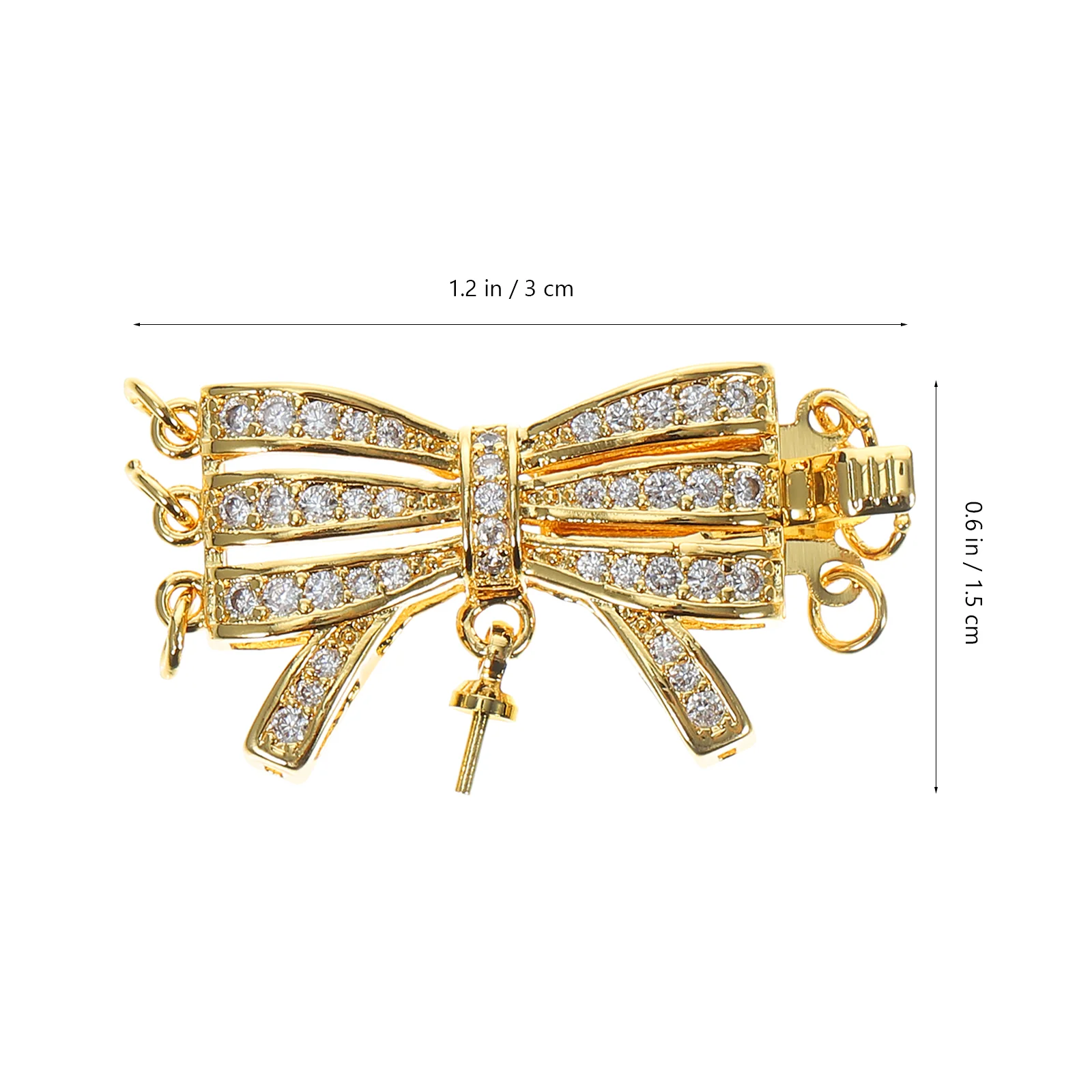 2Pcs Jewelry Clasp Necklace Layering Clasp Necklace Bracelet Connecting Buckle Necklace Pendant Buckle