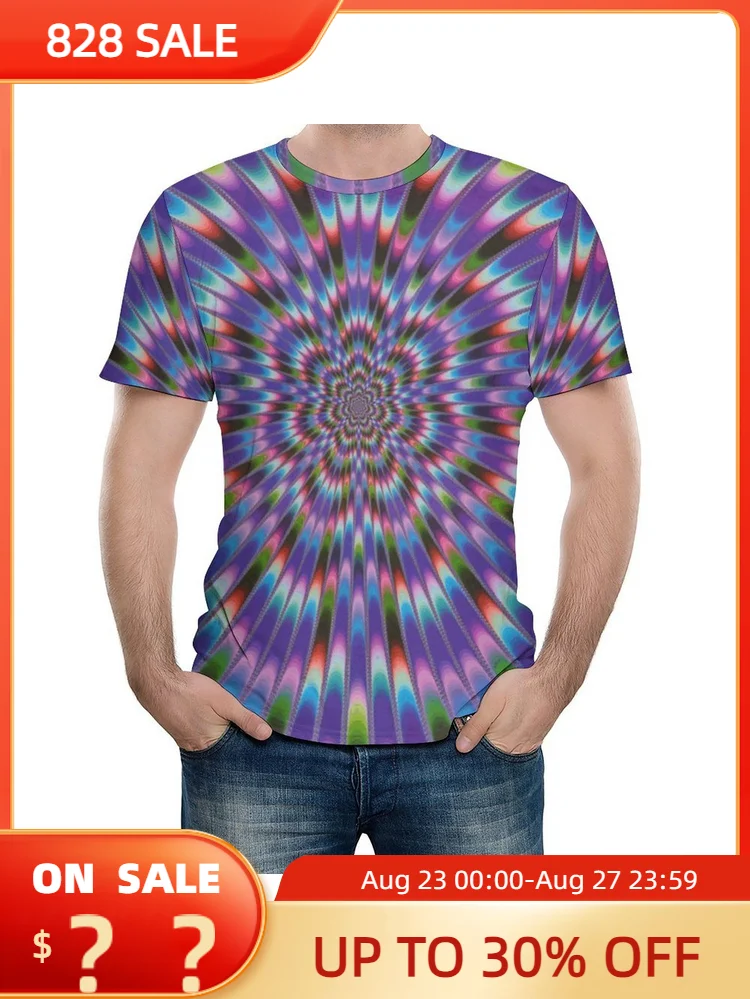 

Summer Men's Plus Size T-shirt Casual Lightning Cool 3D Digital Print T-shirt Men's Short Sleeve T-shirt Top Clothing