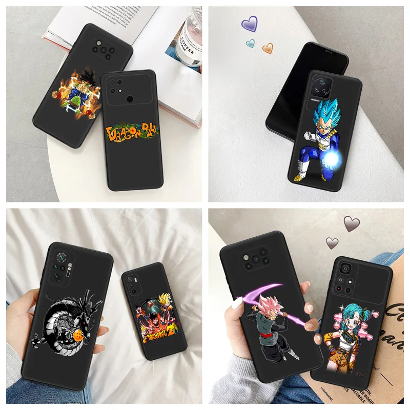 Силиконовый черный чехол для телефона Xiaomi Mi Poco C61 F5 F4 GT F3 F1 X4 X3 X5 M3 M4 Pro M5 S C51 C50 C40 Dragon