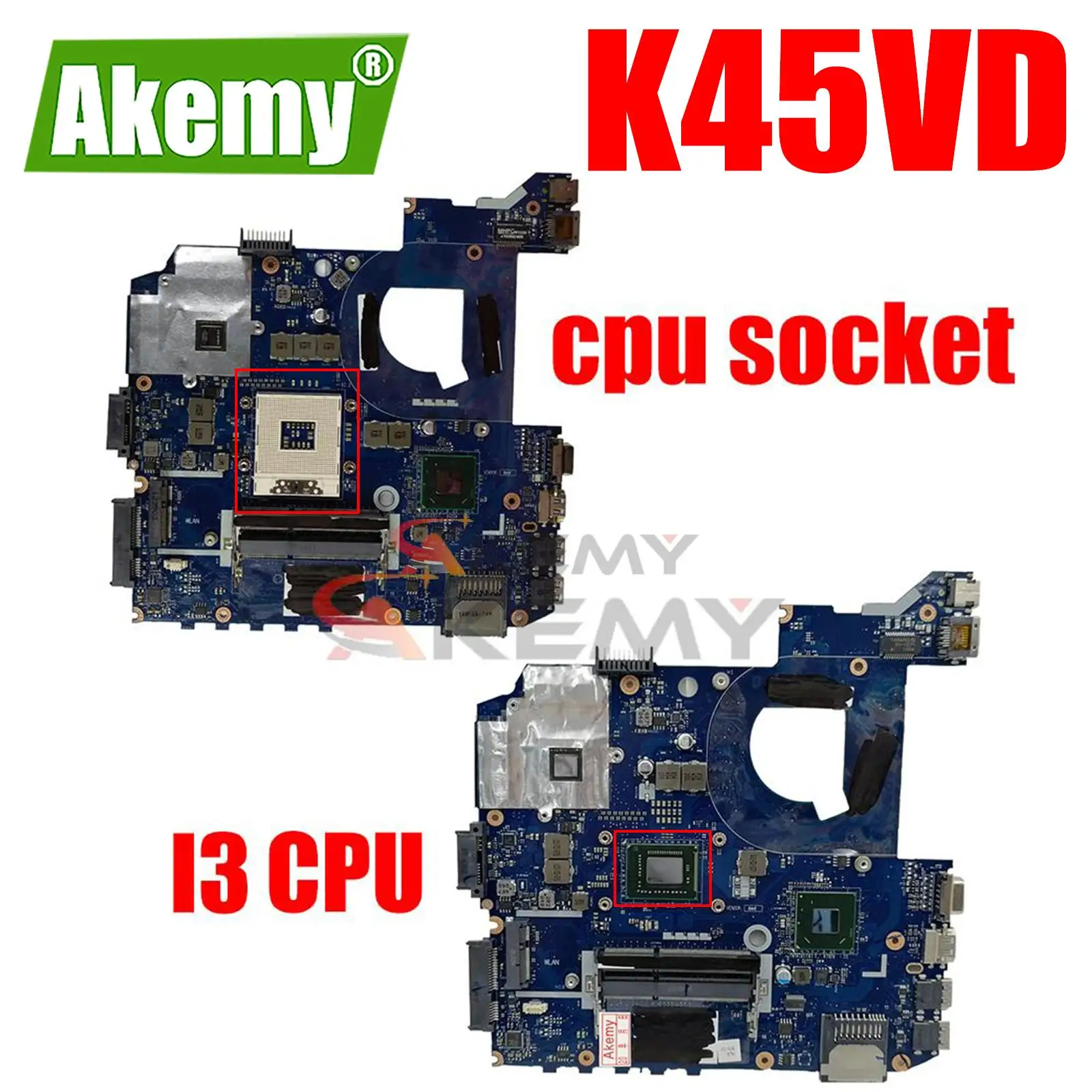 

LA-8224P материнская плата для ноутбука ASUS K45VD A45V K45V K45VM K45VJ K45VS A45VJ материнская плата V2G GPU на плате i3 CPU