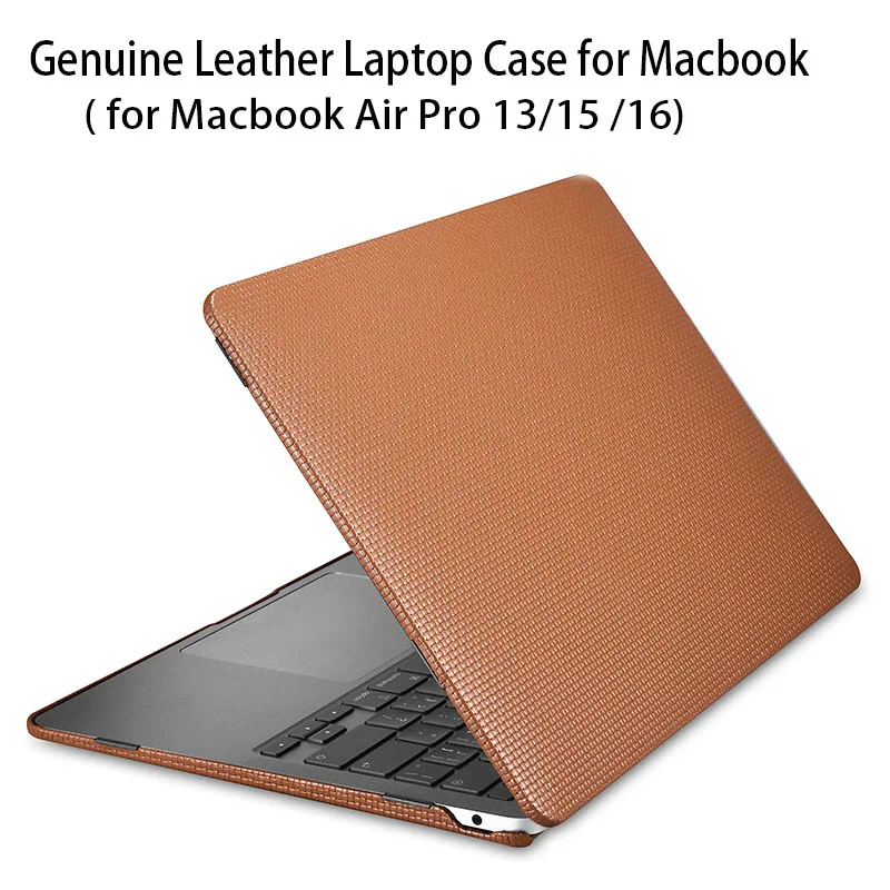 

Чехол из натуральной кожи для ноутбука Macbook Air Pro 13 A2337 A2338 M1 Chip 2020 A2179 A2289, чехол с сенсорной панелью для Macbook Pro 16 A2141