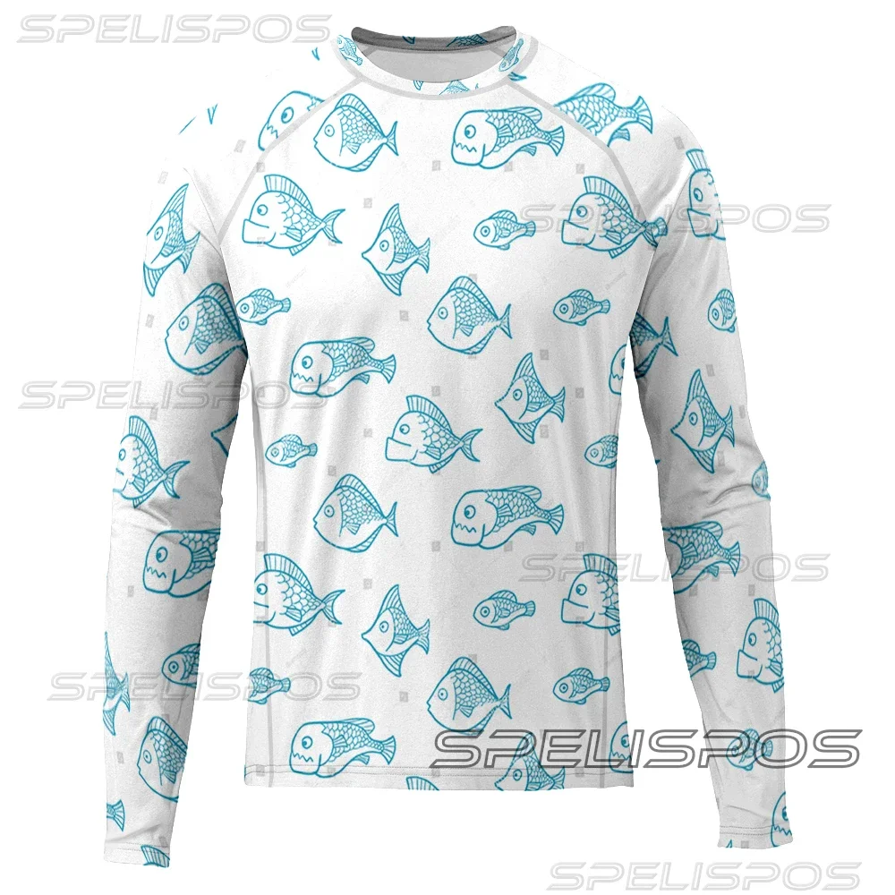 Рубашки для рыбалки SPELISPOS солнцезащитные дышащие быстросохнущие с длинными