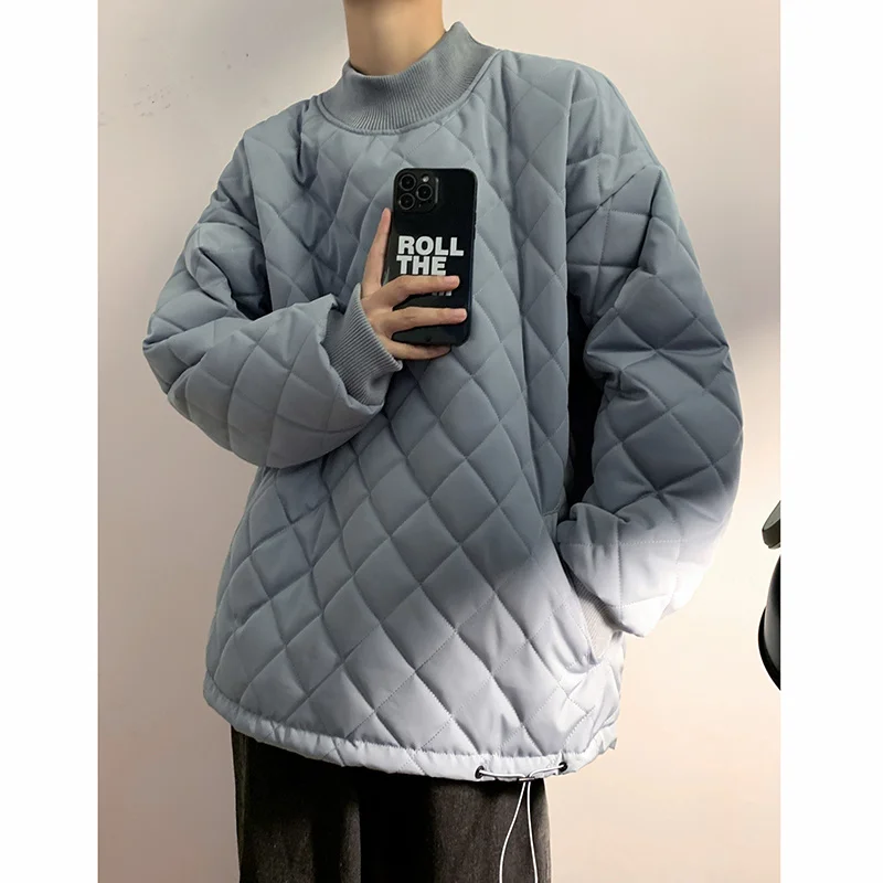 Winter Jacket Men Warm Fashion Casual Thicken Pullover Jacket Men Streetwear Korean Loose Oversize Thick Short Coat Mens Parker