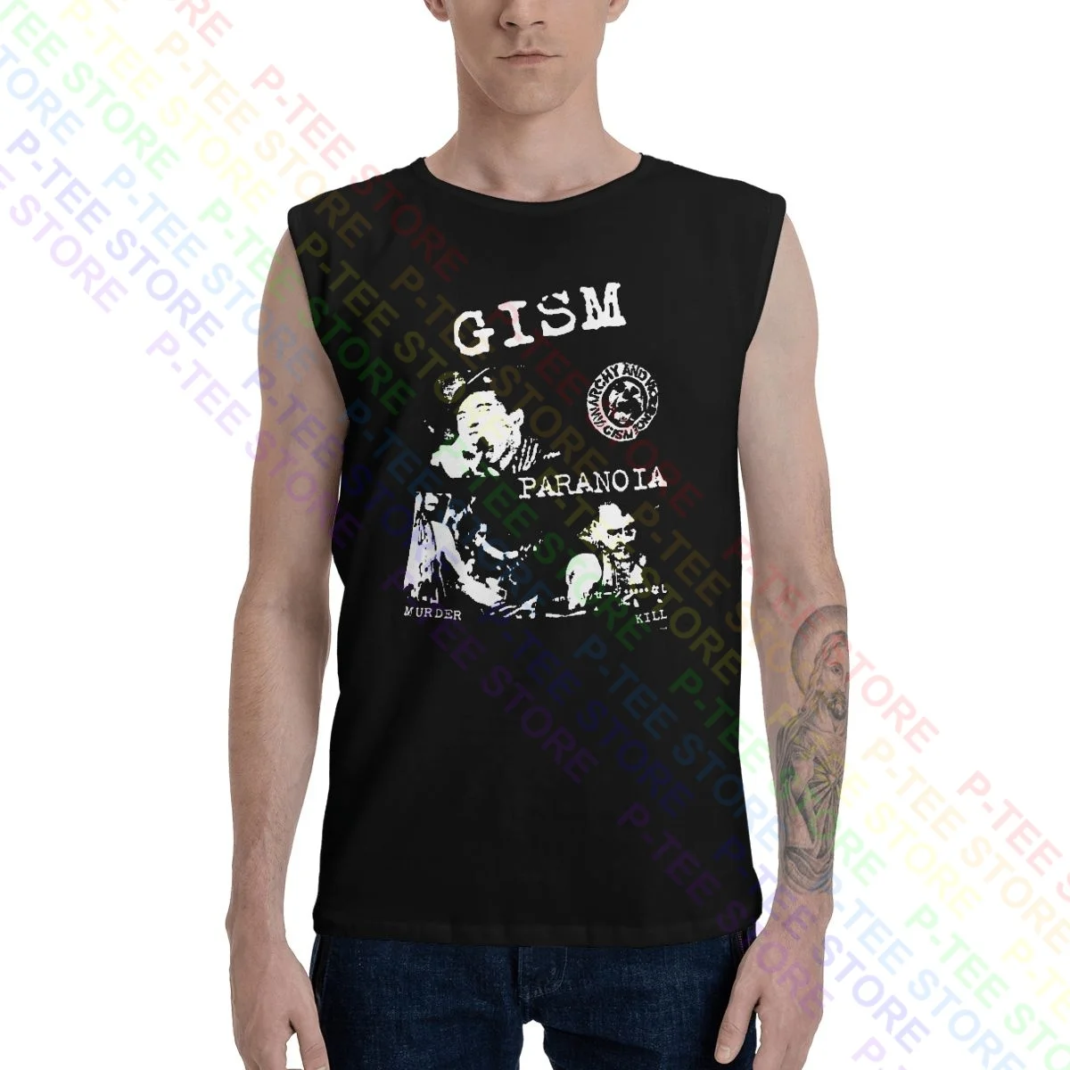 Гамизм паранойя марлевая путаница деастзид раскрыть G.I.S.M. Майка жилет рубашка
