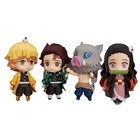 Фигурки героев Аниме nendoroid Demon Slayer kawaii Kamado Tanjirou Nezuko Hashibira Inosuke Tomioka Giyuu, игрушки в подарок, 5 стилей