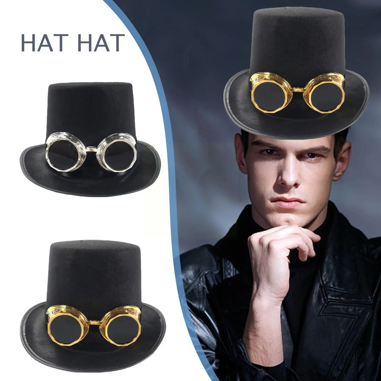 

NEW Flat Top Fedoras Hats for Women Man Color Imitation Woolen Jazz Top Hats Elegant British Wide Brim Bowler Hats Fe C8B0