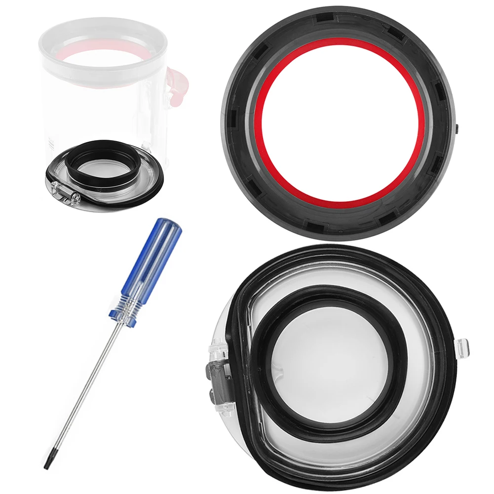 

Bin Lid Base Cap Top Fixed Sealing Ring For Dyson V10 SV12 Vacuum Cleaner Canister Dust Bin Bucket Bottom Cover Seal Ring Part