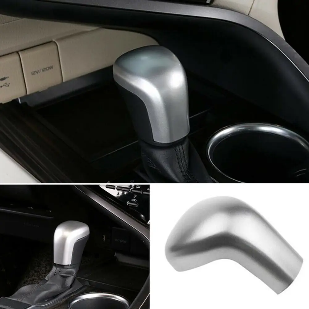 Серебряная накладка на ручку переключения передач из углеродного волокна для