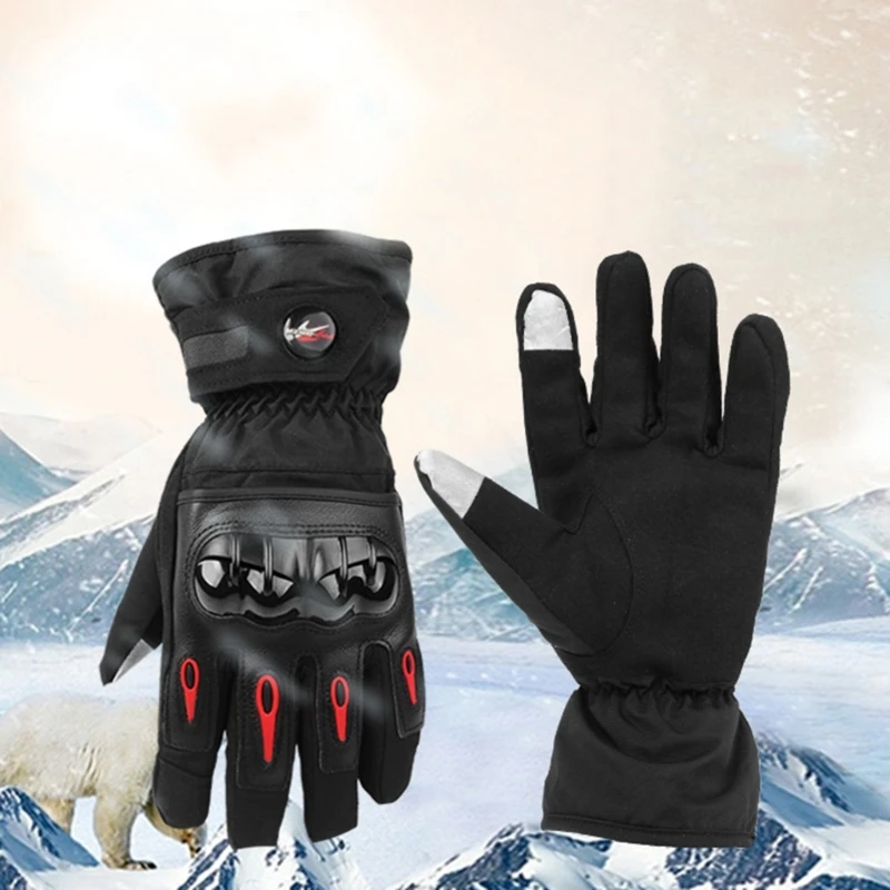 

G99F Full Finger Winter Motorcycle MTB-Warm Gloves Touchscreen Anti Slip Windproof Thermal for Texting Running Cycling Skiing