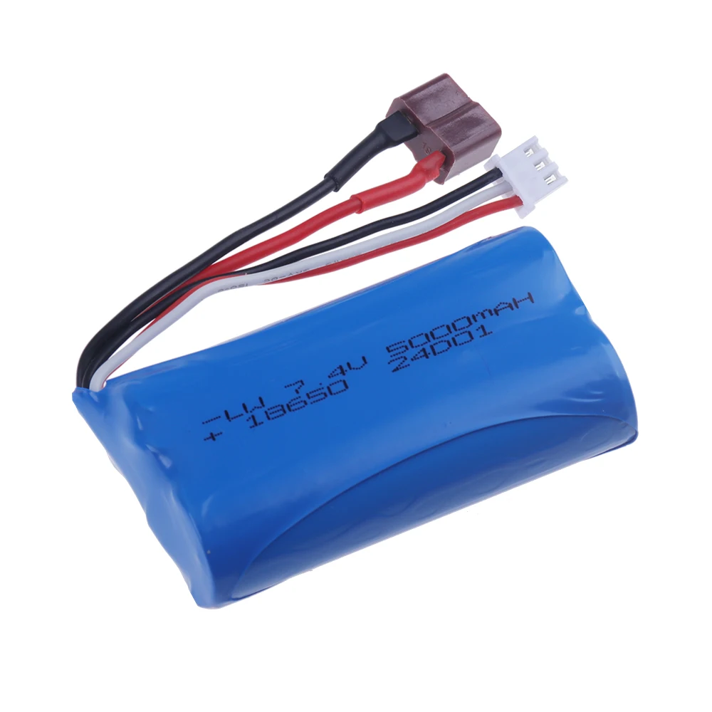 Аккумулятор 7 4 В 18650 5000 мАч для Wltoys 10428/12428/12423/Q46