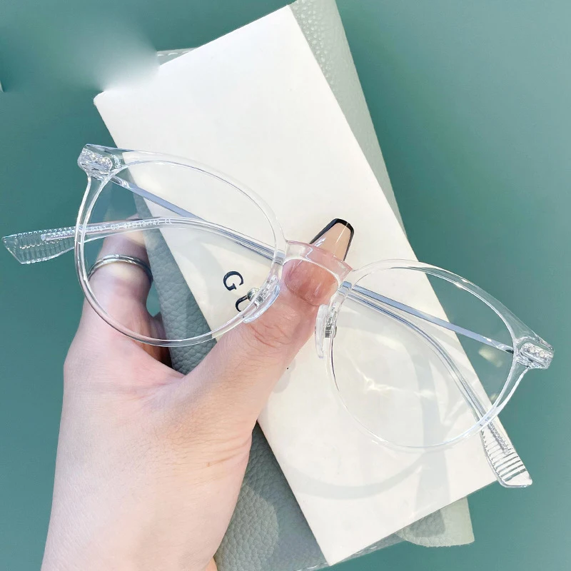 Оптические очки по рецепту женские модные круглые в стиле ретро ультра тонкие