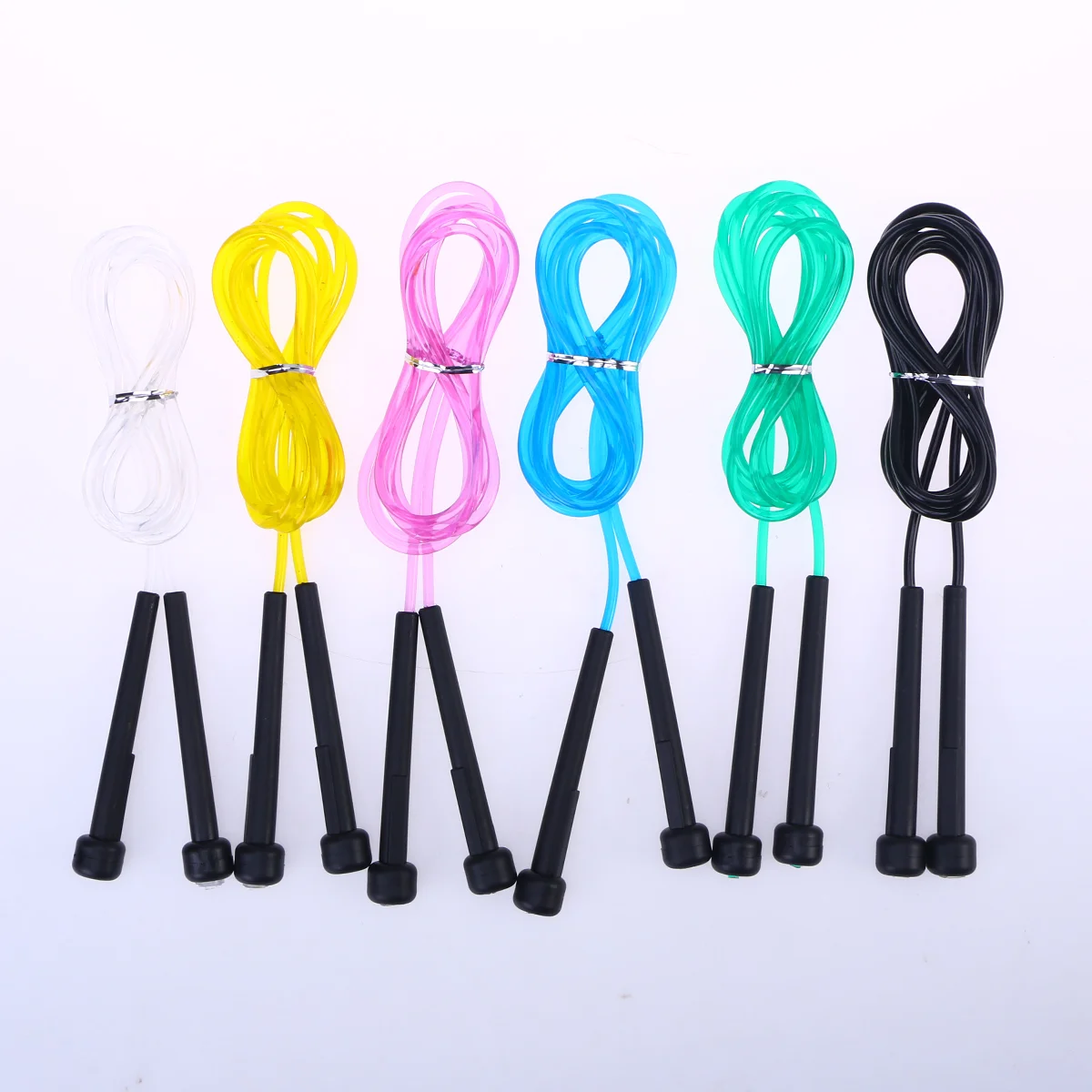 

Set of 6 2.7 Meters Skipping Rope Jumping Exercise Sports Jump Rope for Students Adults