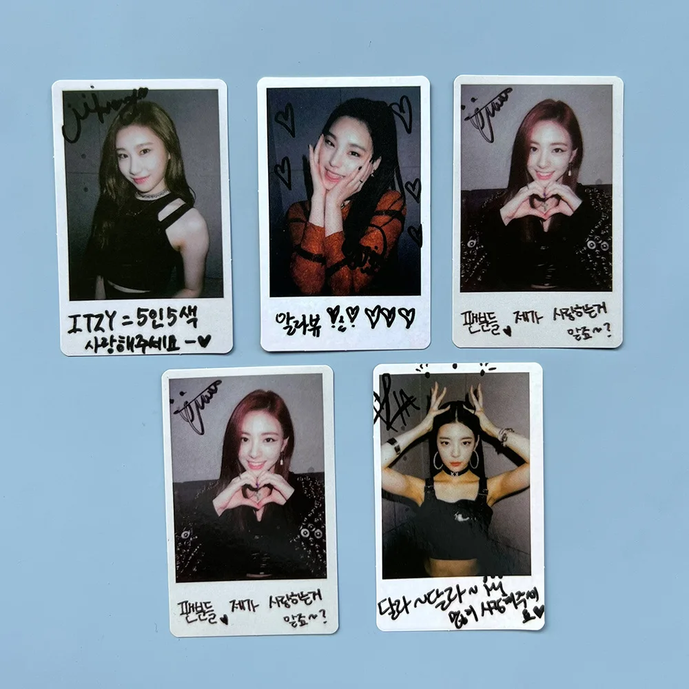 5 шт./набор KPOP ITZY IT'z различные фотокарты двусторонние ломо-карты открытки Yeji Lia