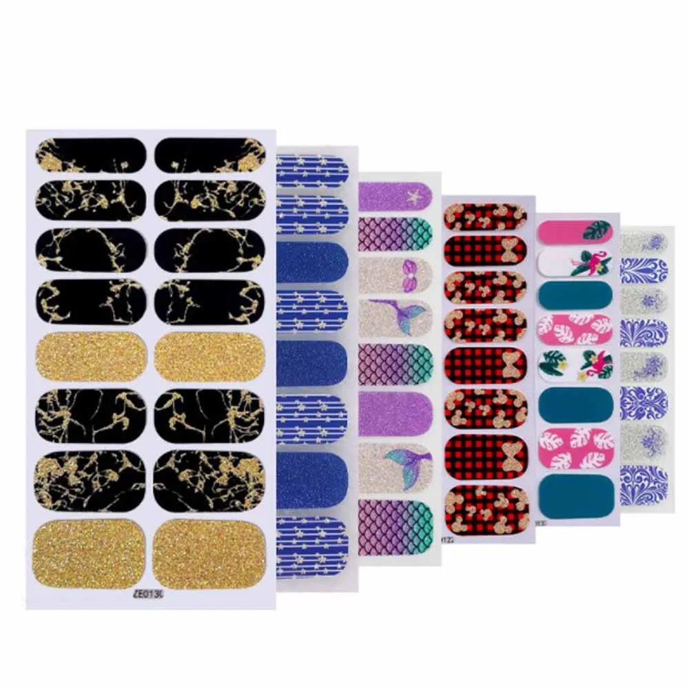 

Наклейки для ногтей самоклеящиеся, для маникюра, полного покрытия