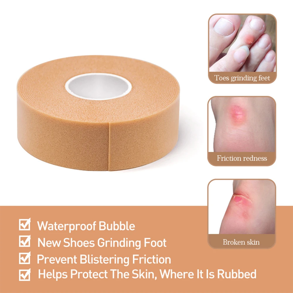 

1Pcs Multi-Functionele Bandage Rubber Gips Tape Zelfklevende Elastische Wrap-Wear Waterdichte Hak Sticker Voet pad