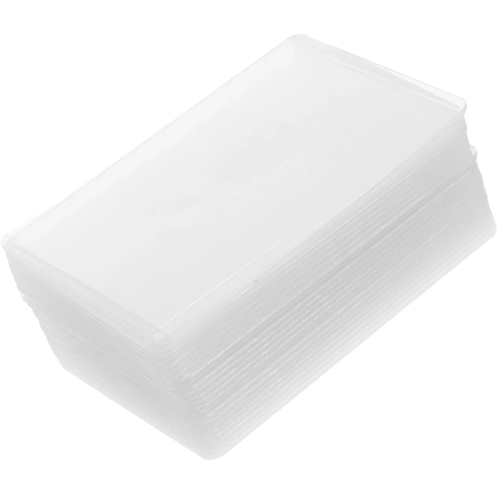 

20 Pcs Photo Card Protector Clear Sleeves Protectors Cards Protective Covers Game Trading Plastic Id Anti-scratch Portable