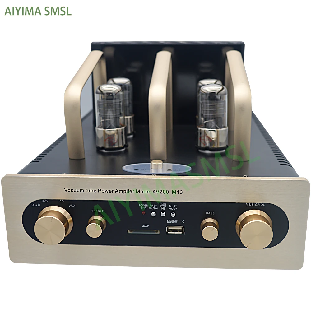 

AIYIMA SMSL Bluetooth USB hifi 6J4P вакуумный трубчатый усилитель 80 Вт Высокая мощность 2,0 6J4P трубчатый усилитель Домашнее аудио