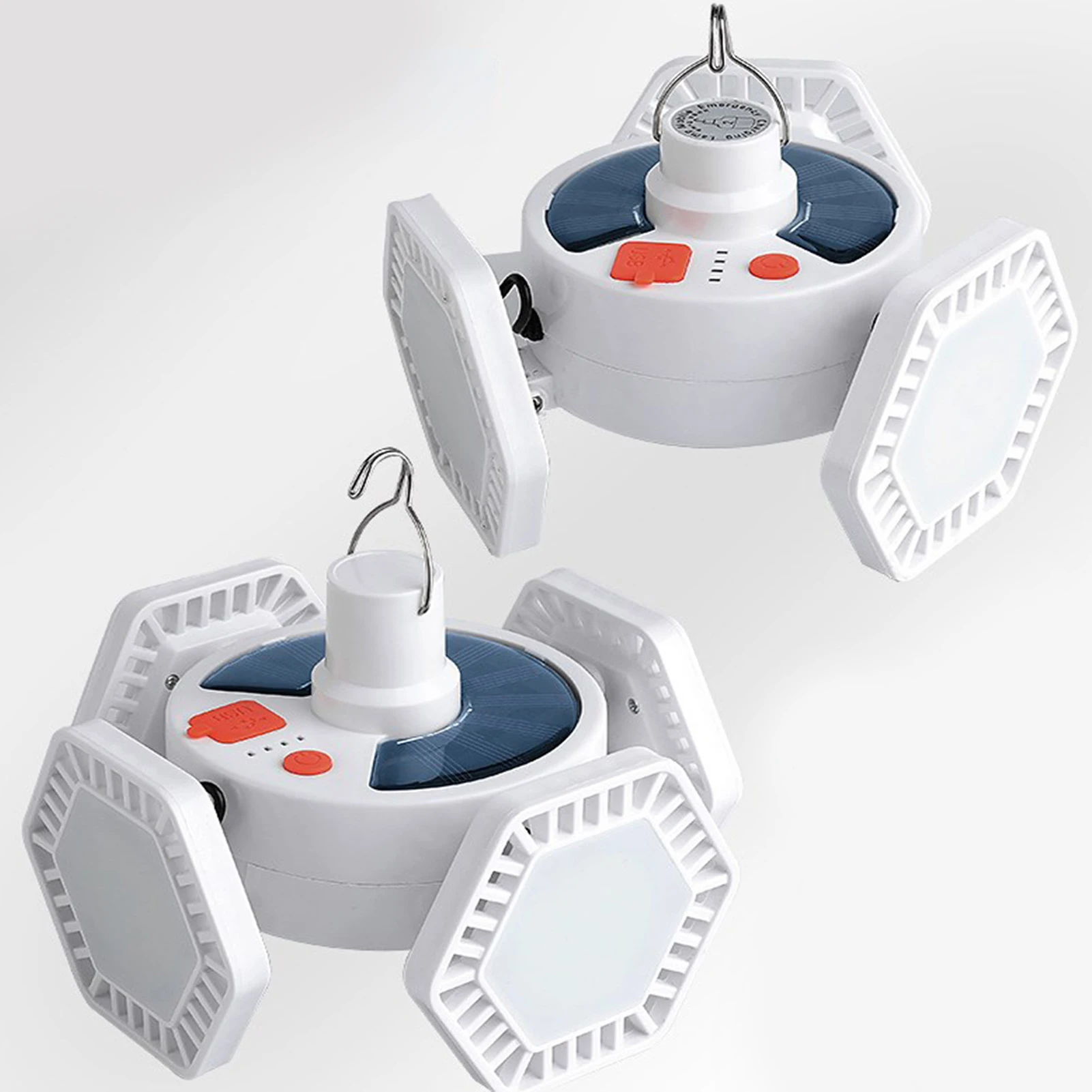 

LED Bulb Solar Light Outdoor Waterproof Emergency Solar / USB Cable Rechargeable Bulb Light Camping Garden Lighting Solar Lamp